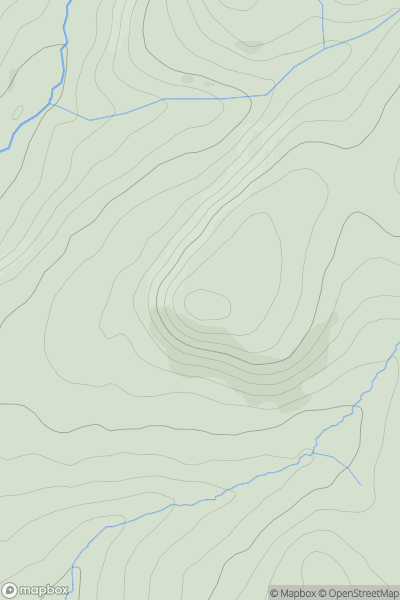 Thumbnail image for Craig yr Allt [Carmarthen to Vale of Neath] showing contour plot for surrounding peak